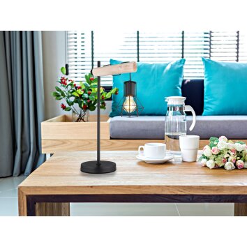 Globo PRISKA Table lamp Ecru, black, 1-light source