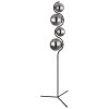 Globo PORRY Floor Lamp black, 4-light sources