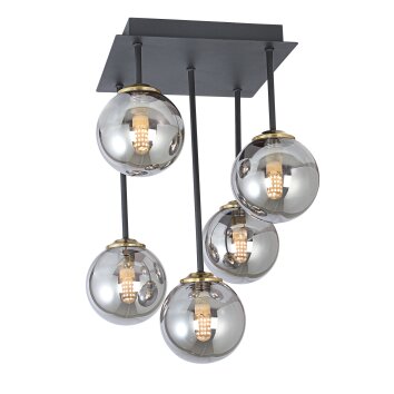 Globo JORGE Ceiling Light black, 5-light sources