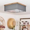 Lure Ceiling Light brown, Wood like finish, black, 3-light sources