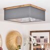 Lure Ceiling Light brown, Wood like finish, black, 3-light sources