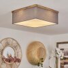 Lure Ceiling Light brown, Wood like finish, black, 3-light sources