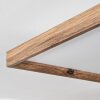 Longvic Ceiling Light LED brown, Wood like finish, black, 1-light source