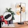 Alden Table lamp LED brass, black, 4-light sources