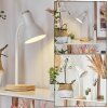 Kerzellec Table lamp Light wood, white, 1-light source