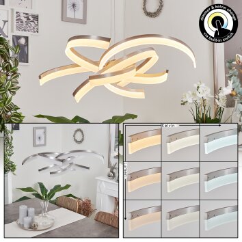 Vignats Pendant Light LED matt nickel, 4-light sources