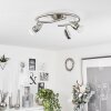 Mirandol Ceiling Light matt nickel, 3-light sources