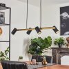 Zuoz Pendant Light brass, black, 4-light sources