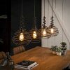 WALTERSWALD Pendant Light black, 4-light sources