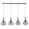WALTERSWALD Pendant Light black, 4-light sources