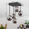 Chehalis Ceiling Light brass, black, 5-light sources