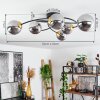 Chehalis Ceiling Light brass, black, 6-light sources