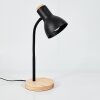 Kerzellec Table lamp Light wood, black, 1-light source