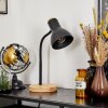 Kerzellec Table lamp Light wood, black, 1-light source