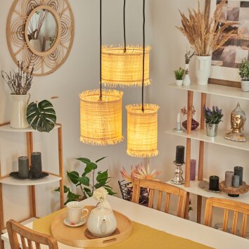 Chenevrey Pendant Light black, 3-light sources