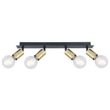Globo LILIANA Ceiling Light antique brass, black, 4-light sources