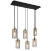 Globo FANNI Pendant Light brass, black, 6-light sources