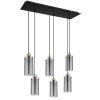 Globo FANNI Pendant Light brass, black, 6-light sources