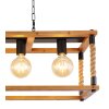 Globo VERNON Pendant Light brown, Ecru, black, 4-light sources