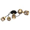 Globo INDIANA Ceiling Light black, 5-light sources