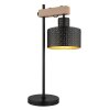 Globo RIELLY Table lamp Wood like finish, black, 1-light source