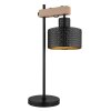 Globo RIELLY Table lamp Wood like finish, black, 1-light source