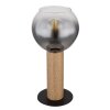 Globo MOITAS Table lamp Wood like finish, black, 1-light source