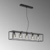 Fischer & Honsel Iska Pendant Light black, 5-light sources