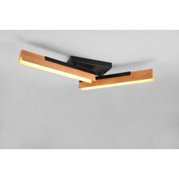 Trio Kerala Ceiling Light LED black, 2-light sources
