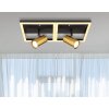 Globo MARRIE Ceiling Light LED brass, black, 1-light source