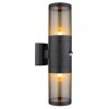 Globo XELOO Outdoor Wall Light black, 2-light sources, Motion sensor
