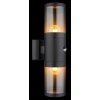 Globo XELOO Outdoor Wall Light black, 2-light sources, Motion sensor