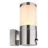 Globo XELOO Outdoor Wall Light silver, 1-light source, Motion sensor