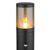 Globo XELOO path light black, 1-light source, Motion sensor