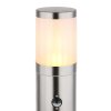 Globo XELOO path light silver, 1-light source, Motion sensor