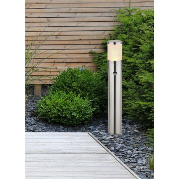 Globo XELOO path light silver, 1-light source, Motion sensor