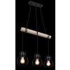 Globo MINA Pendant Light Ecru, black, 3-light sources