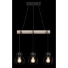 Globo MINA Pendant Light Ecru, black, 3-light sources
