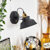 Llanage Wall Light black, white, 1-light source