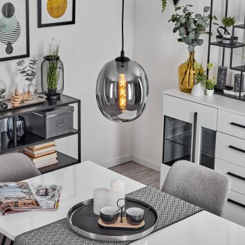 Augicourt Pendant Light black, 1-light source