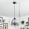 Aiguebelette Pendant Light black, 1-light source