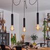 Wheelwright Pendant Light matt nickel, black, 3-light sources