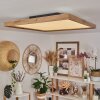 Longvic Ceiling Light LED brown, Wood like finish, black, 1-light source