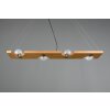 Trio Tailor Pendant Light dark brown, Ecru, matt nickel, 4-light sources