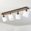 Alsen Ceiling Light Dark wood, black, 4-light sources