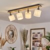 Alsen Ceiling Light Dark wood, black, 4-light sources