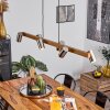 Zuoz Pendant Light Ecru, matt nickel, 6-light sources