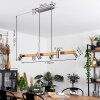 Zuoz Pendant Light Ecru, matt nickel, 6-light sources