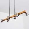 Zuoz Pendant Light Ecru, matt nickel, 6-light sources