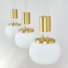 Izenave Pendant Light LED brass, 3-light sources
